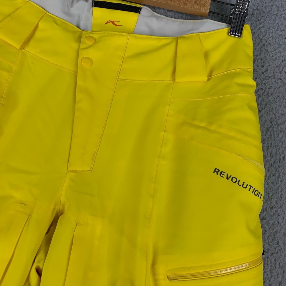 KJUS Revolution Pants Womens Actual 29 Yellow Thinsulate Flex Dermizax EV Snow - Picture 4 of 11